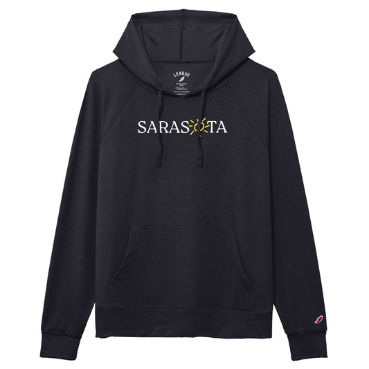 Sarasota Style All Day Boxy Hoodie in Navy - Sarasota Florida | Sarasota Store