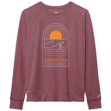 Sarasota Style All Day Boxy Long Sleeve T-Shirt in Pink - Sarasota Florida | Sarasota Store