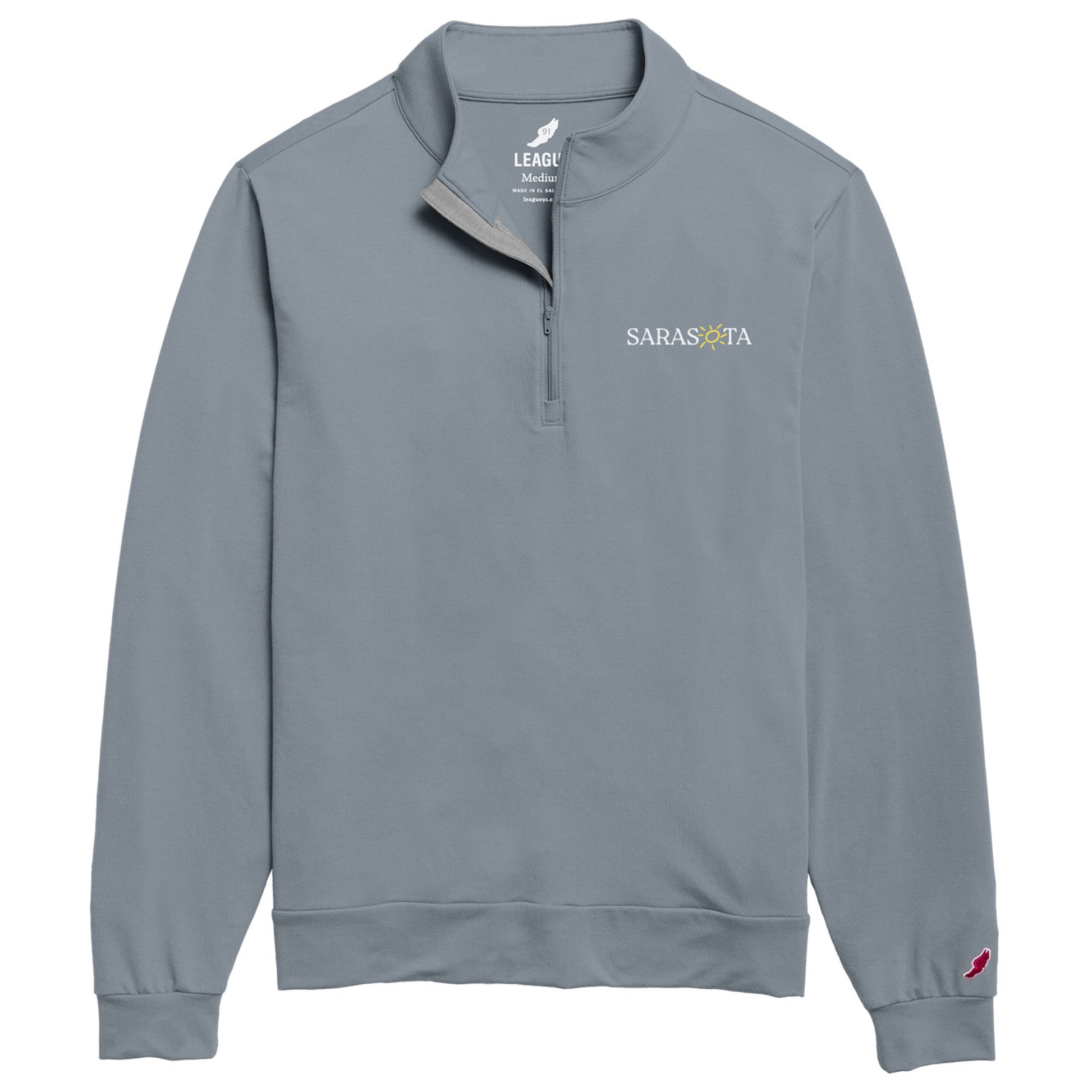 Sarasota Style All Day Quarter Zip Pullover in Blue - Sarasota Florida | Sarasota Store