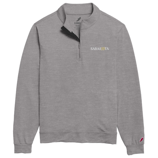 Sarasota Style All Day Quarter Zip Pullover in Gray - Sarasota Florida | Sarasota Store