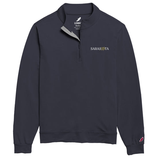 Sarasota Style All Day Quarter Zip Pullover in Navy - Sarasota Florida | Sarasota Store