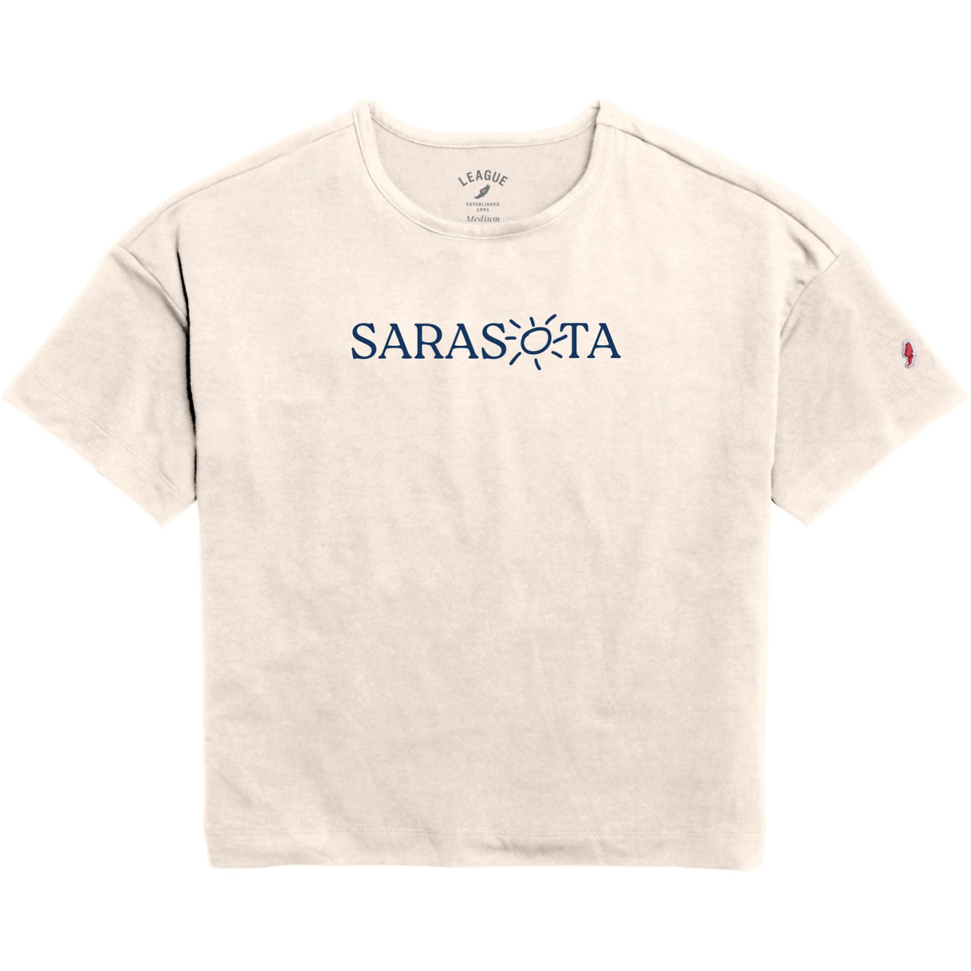 Sarasota Style All Day Short Sleeve T-Shirt in Beige - Sarasota Florida | Sarasota Store