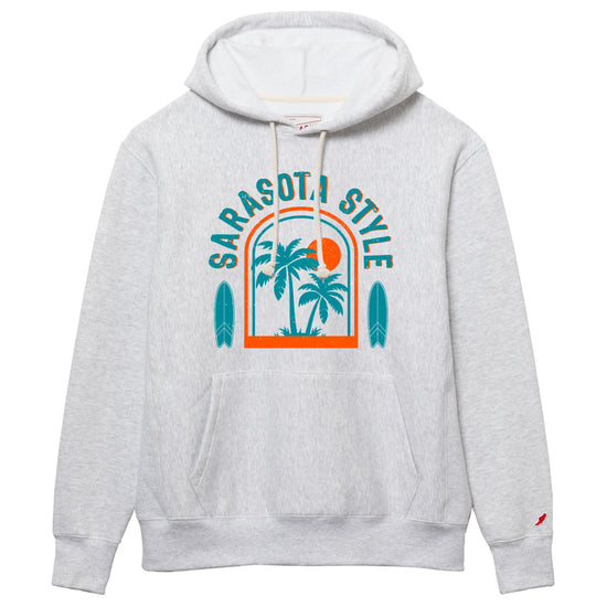 Sarasota Style Arch Hoodie in Gray - Sarasota Florida | Sarasota Store