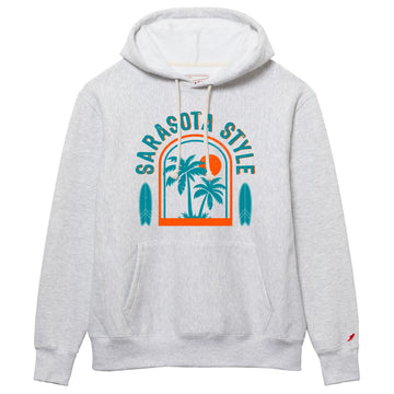 Sarasota Style Arch Hoodie in Gray - Sarasota Florida | Sarasota Store