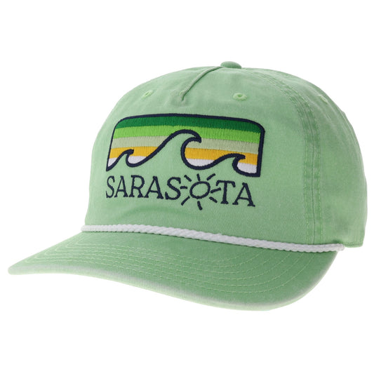 Sarasota Style Baseball Cap in Green - Sarasota Florida | Sarasota Store