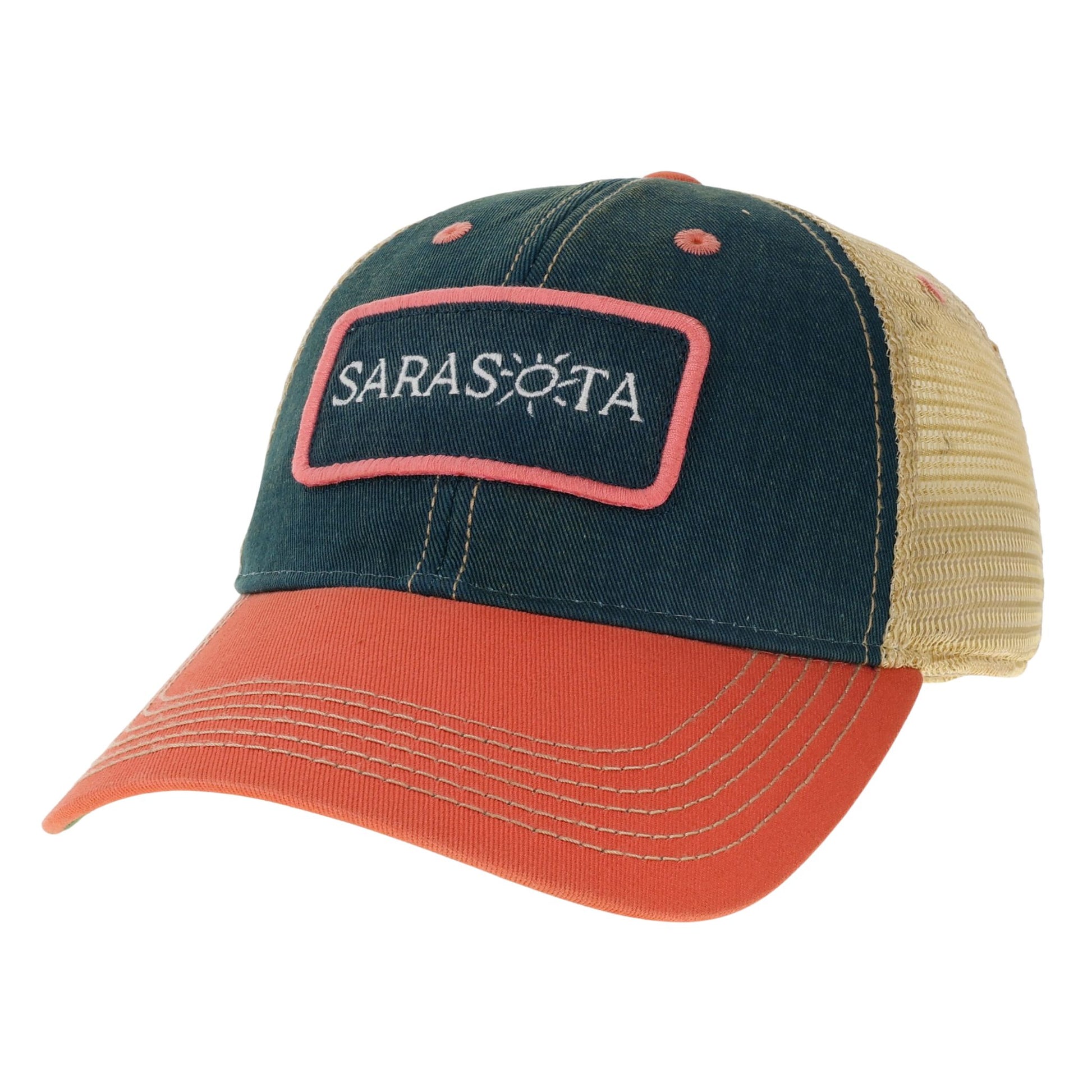 Sarasota Style Baseball Cap in Navy - Sarasota Florida | Sarasota Store