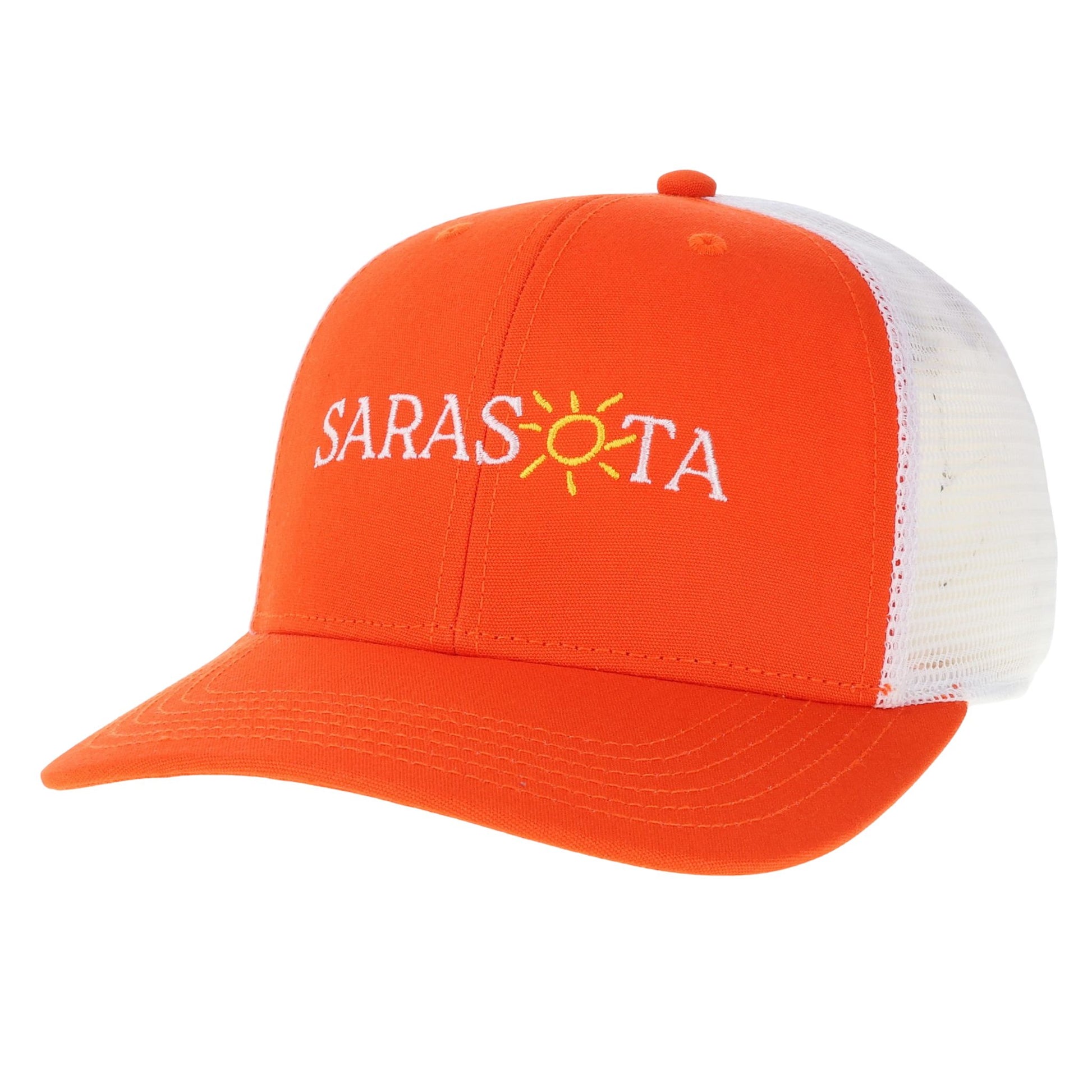 Sarasota Style Baseball Cap in Orange - Sarasota Florida | Sarasota Store