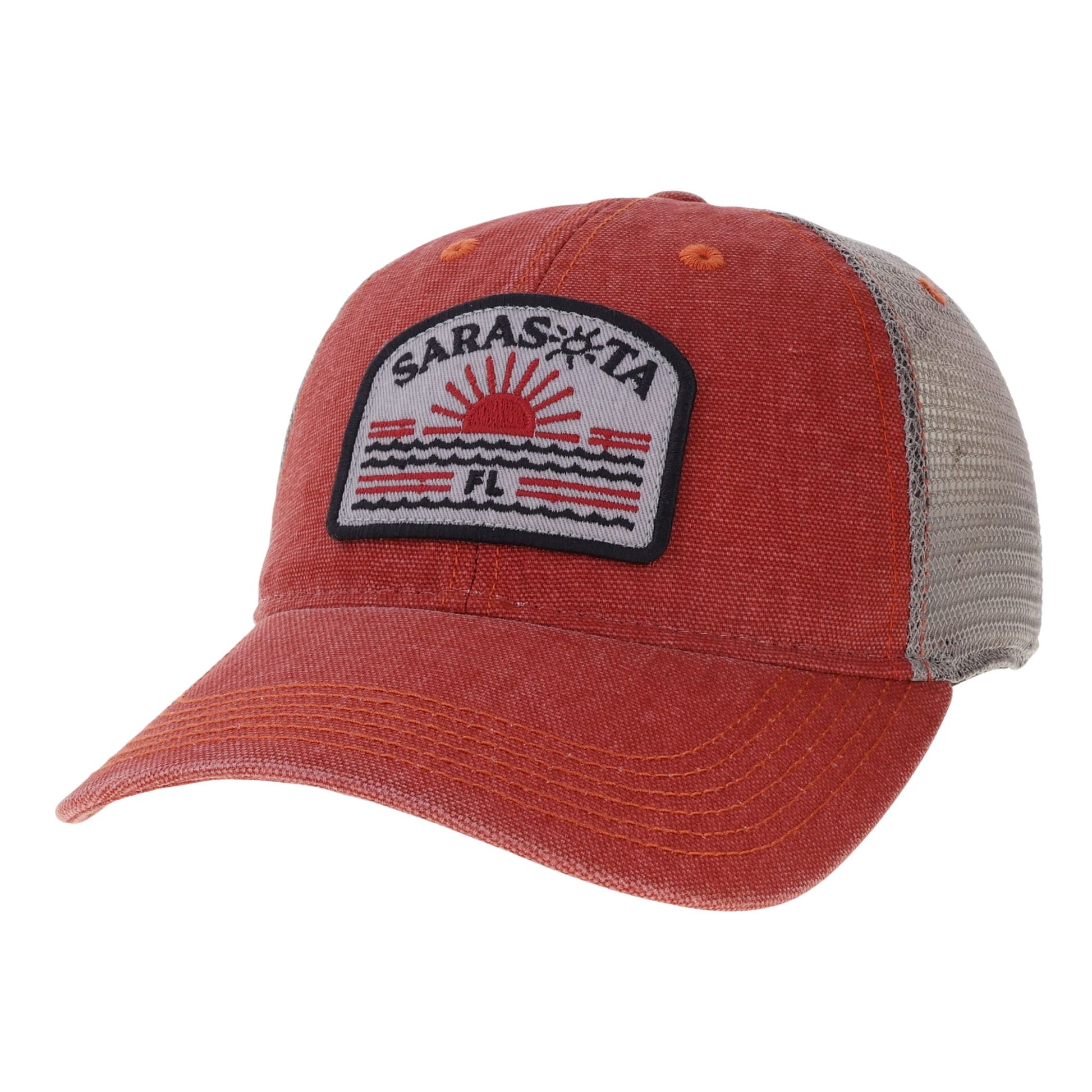 Sarasota Style Baseball Cap in Red - Sarasota Florida | Sarasota Store