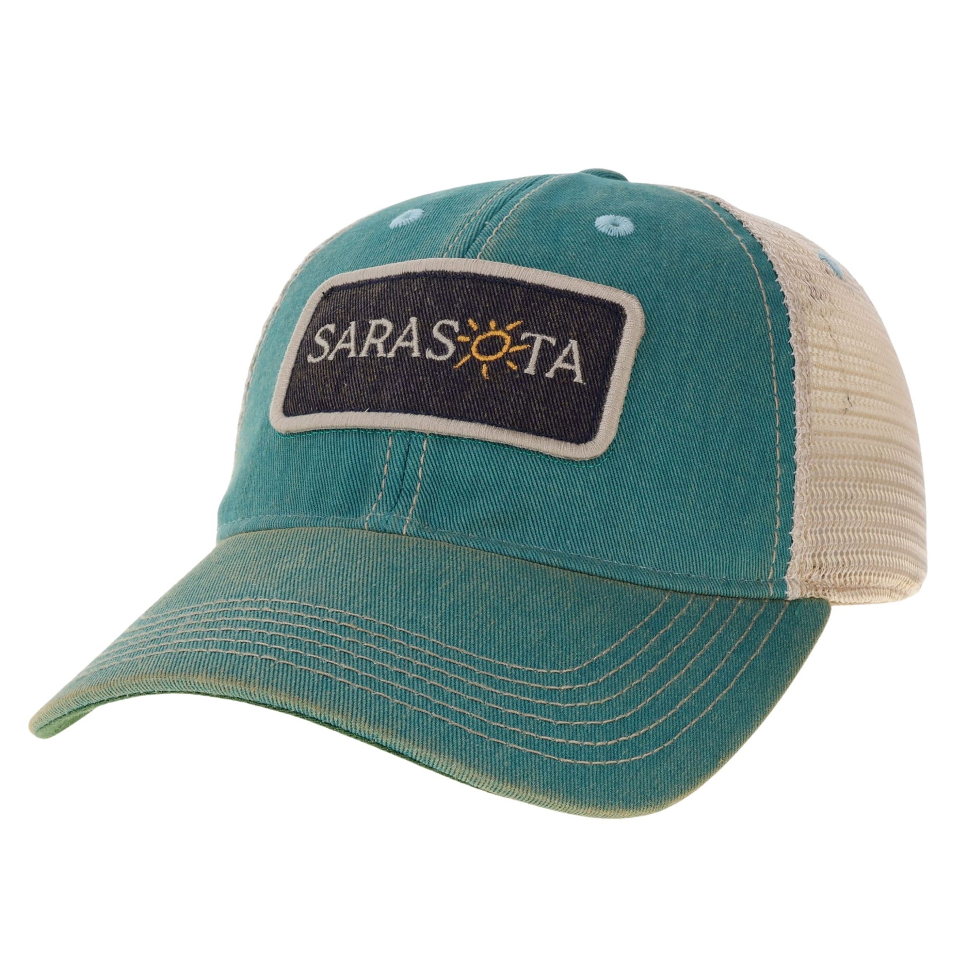 Sarasota Style Baseball Cap in Teal - Sarasota Florida | Sarasota Store