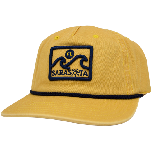 Sarasota Style Baseball Cap in Yellow - Sarasota Florida | Sarasota Store