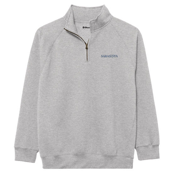 Sarasota Style Benchmark Quarter Zip Pullover in Gray - Sarasota Florida | Sarasota Store