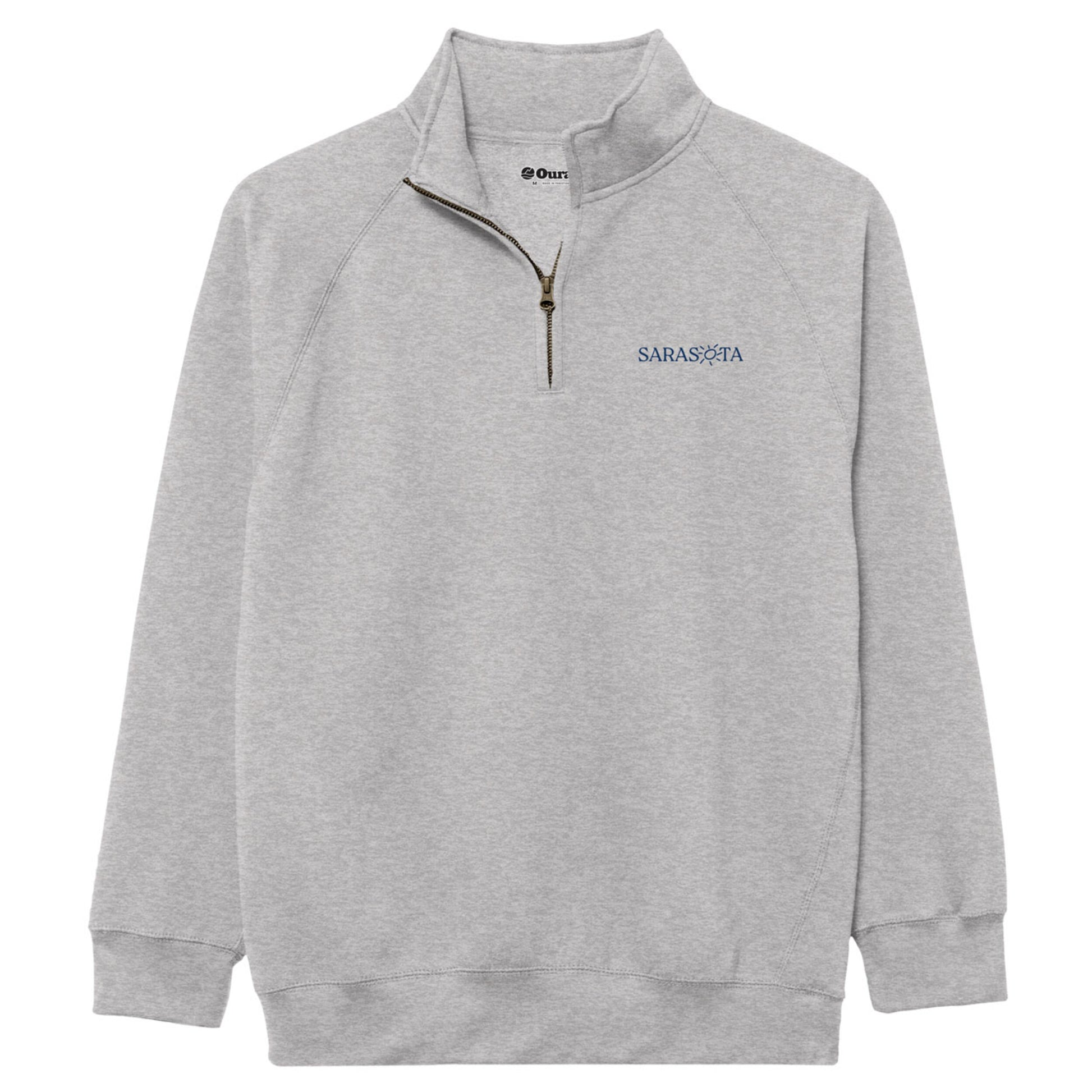 Sarasota Style Benchmark Quarter Zip Pullover in Gray - Sarasota Florida | Sarasota Store