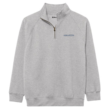 Sarasota Style Benchmark Quarter Zip Pullover in Gray - Sarasota Florida | Sarasota Store