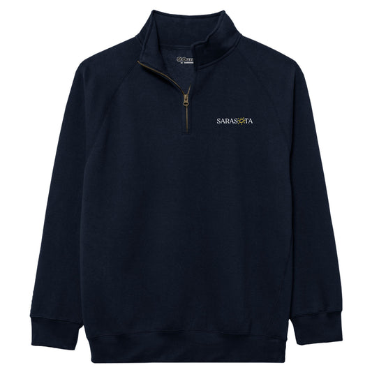 Sarasota Style Benchmark Quarter Zip Pullover in Navy - Sarasota Florida | Sarasota Store