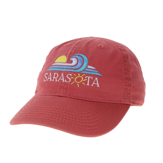 Sarasota Style Cap in Red - Sarasota Florida | Sarasota Store