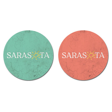 Sarasota Style Car Coaster Set - Sarasota Florida | Sarasota Store