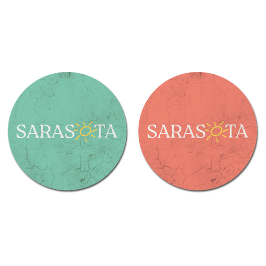 Sarasota Style Car Coaster Set - Sarasota Florida | Sarasota Store