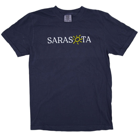 Sarasota Style Classic Short Sleeve T-Shirt in Navy - Sarasota Florida | Sarasota Store