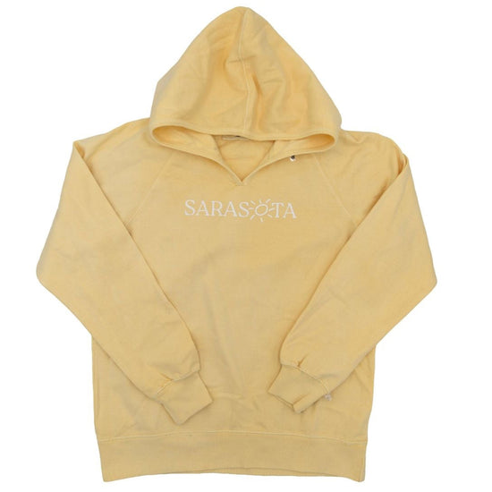 Sarasota Style Coastal Hoodie in Yellow - Sarasota Florida | Sarasota Store