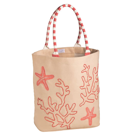 Sarasota Style Coastal Tote Bag in Natural - Sarasota Florida | Sarasota Store