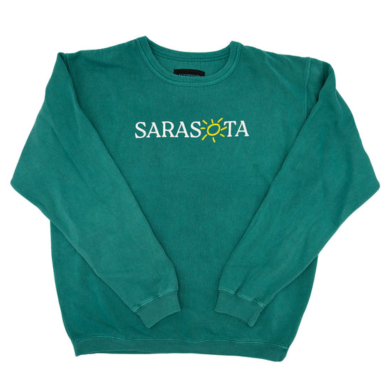 Sarasota Style Crew Fleece in Green - Sarasota Florida | Sarasota Store