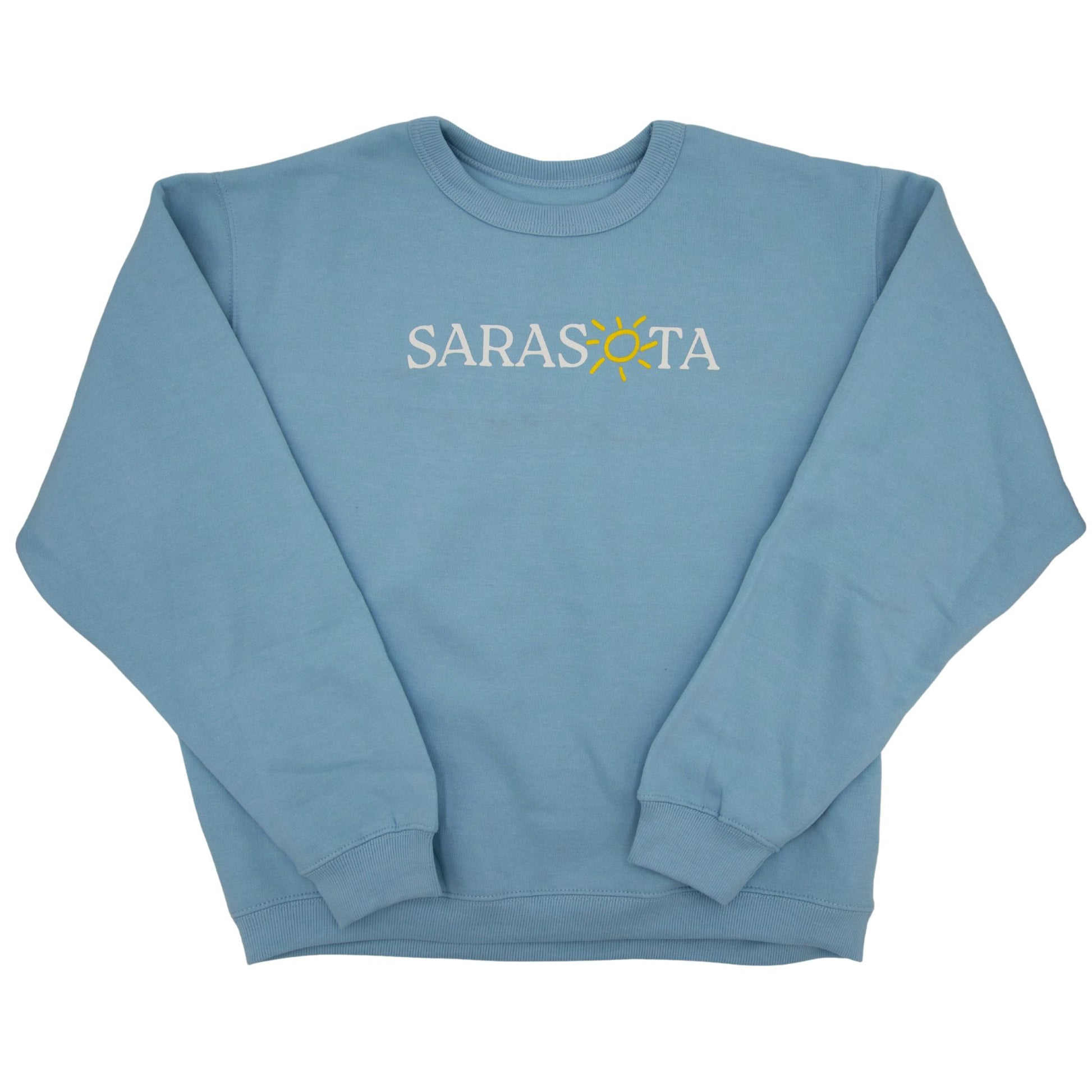 Sarasota Style Crew Fleece Light in Blue - Sarasota Florida | Sarasota Store