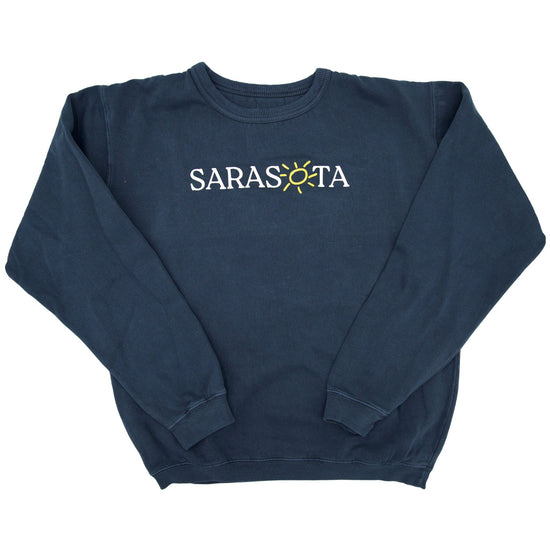Sarasota Style Crew Fleece in Navy - Sarasota Florida | Sarasota Store