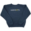 Sarasota Style Crew Fleece in Navy - Sarasota Florida | Sarasota Store