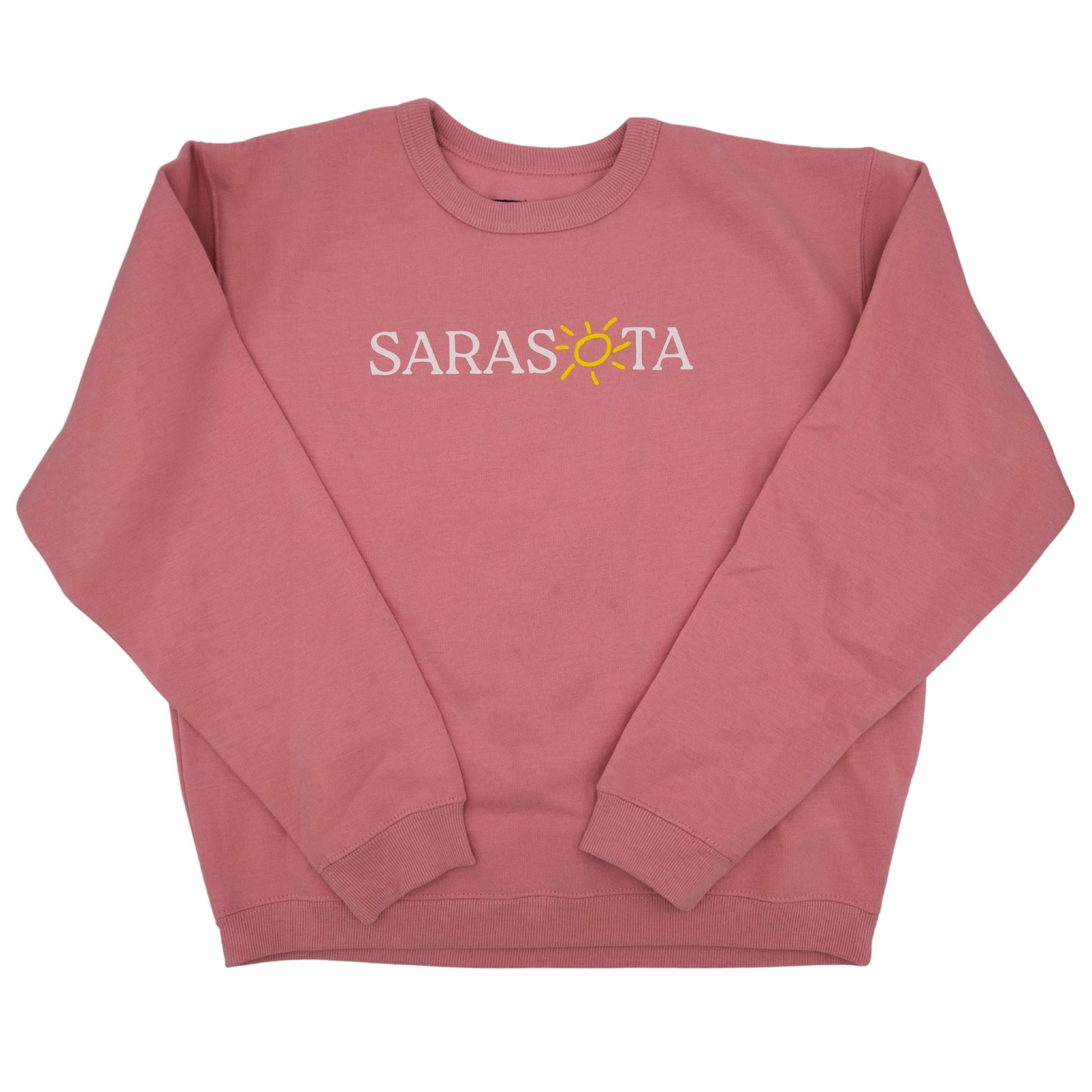 Sarasota Style Crew Fleece in Pink - Sarasota Florida | Sarasota Store