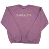Sarasota Style Crew Fleece in Purple - Sarasota Florida | Sarasota Store