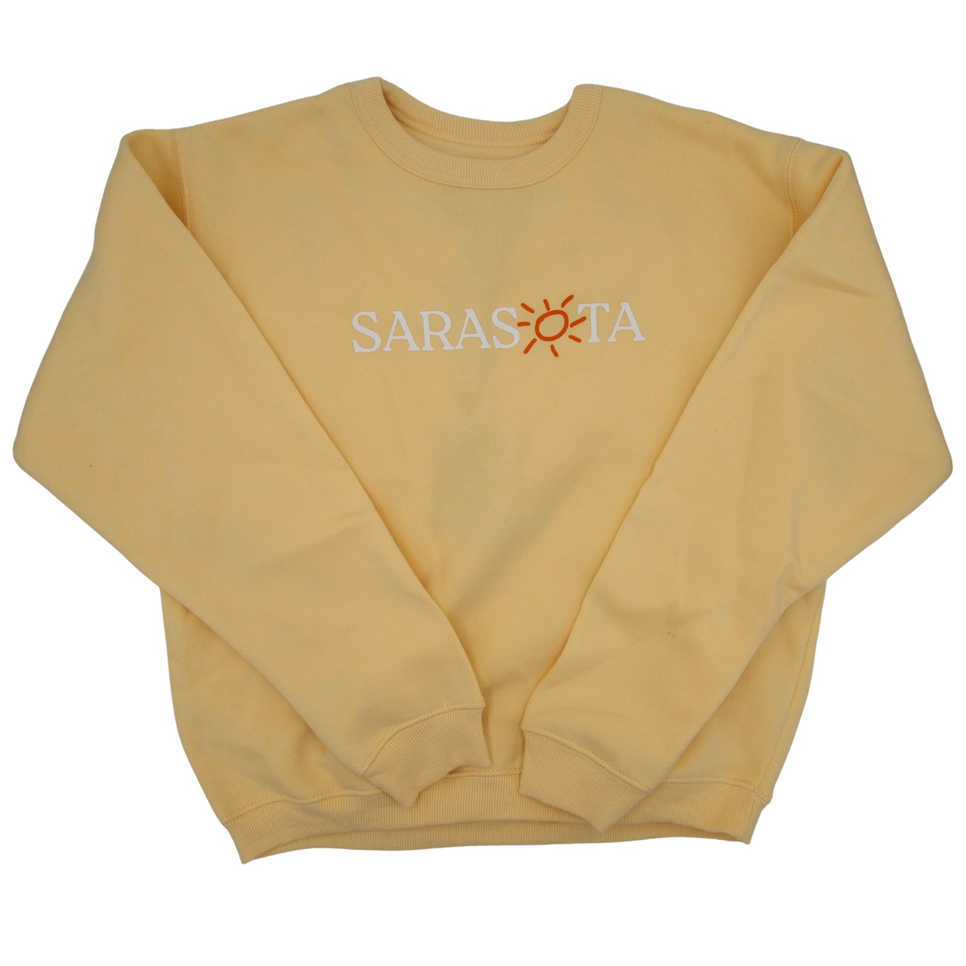 Sarasota Style Crew Fleece in Yellow - Sarasota Florida | Sarasota Store