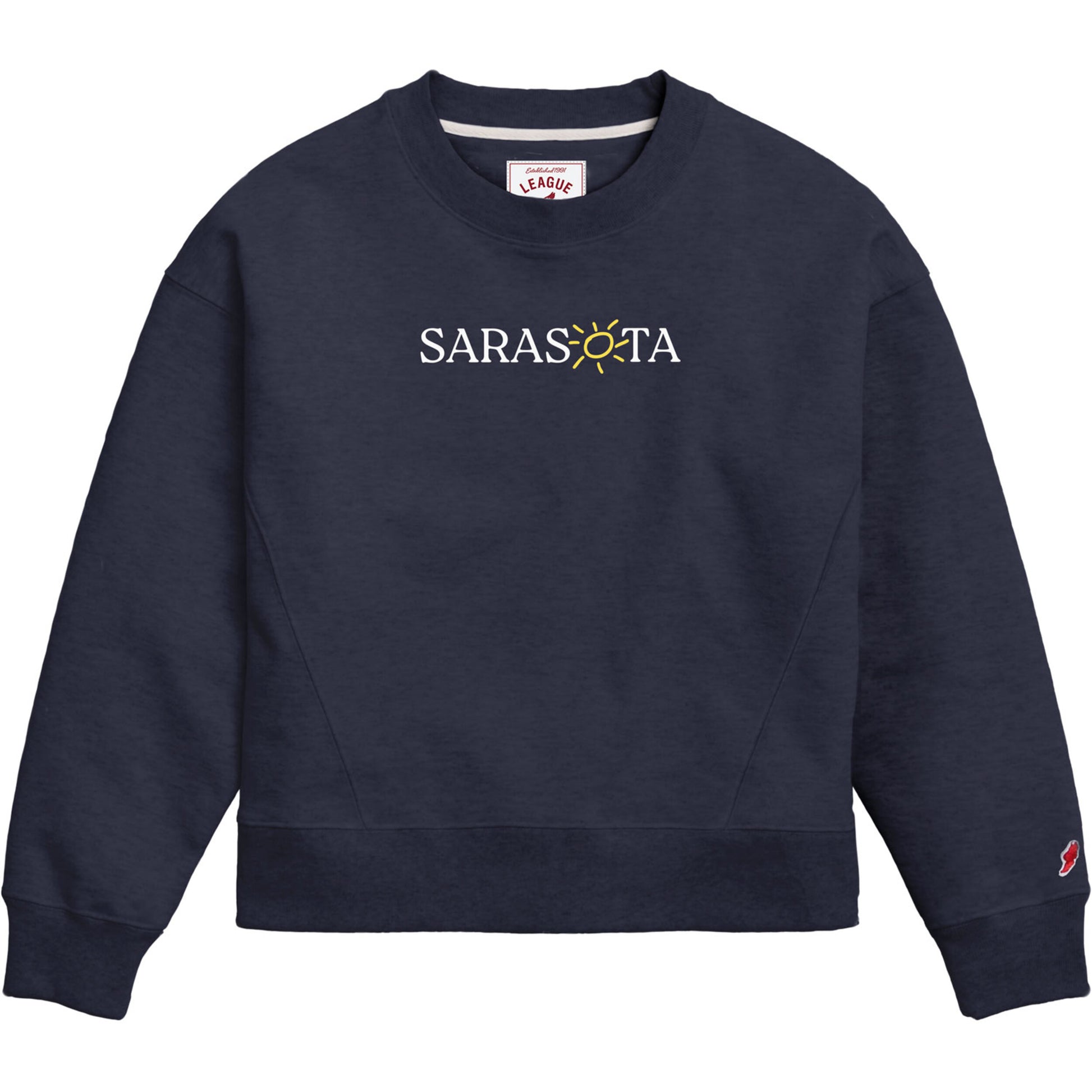 Sarasota Style Crewneck Sweatshirt in Navy - Sarasota Florida | Sarasota Store