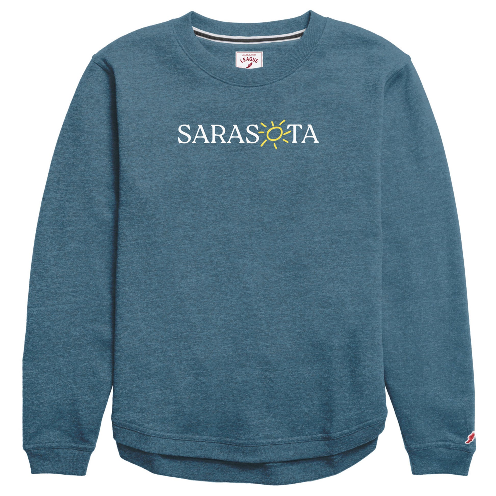 Sarasota Style Crewneck Sweatshirt in Teal - Sarasota Florida | Sarasota Store
