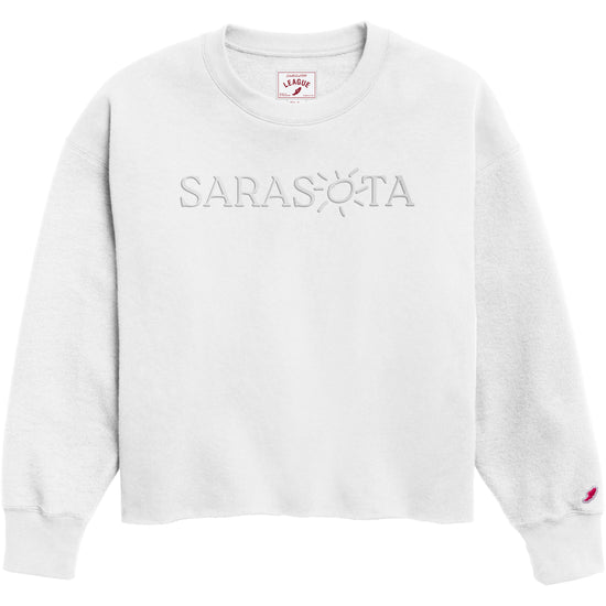 Sarasota Style Crewneck Sweatshirt in White - Sarasota Florida | Sarasota Store