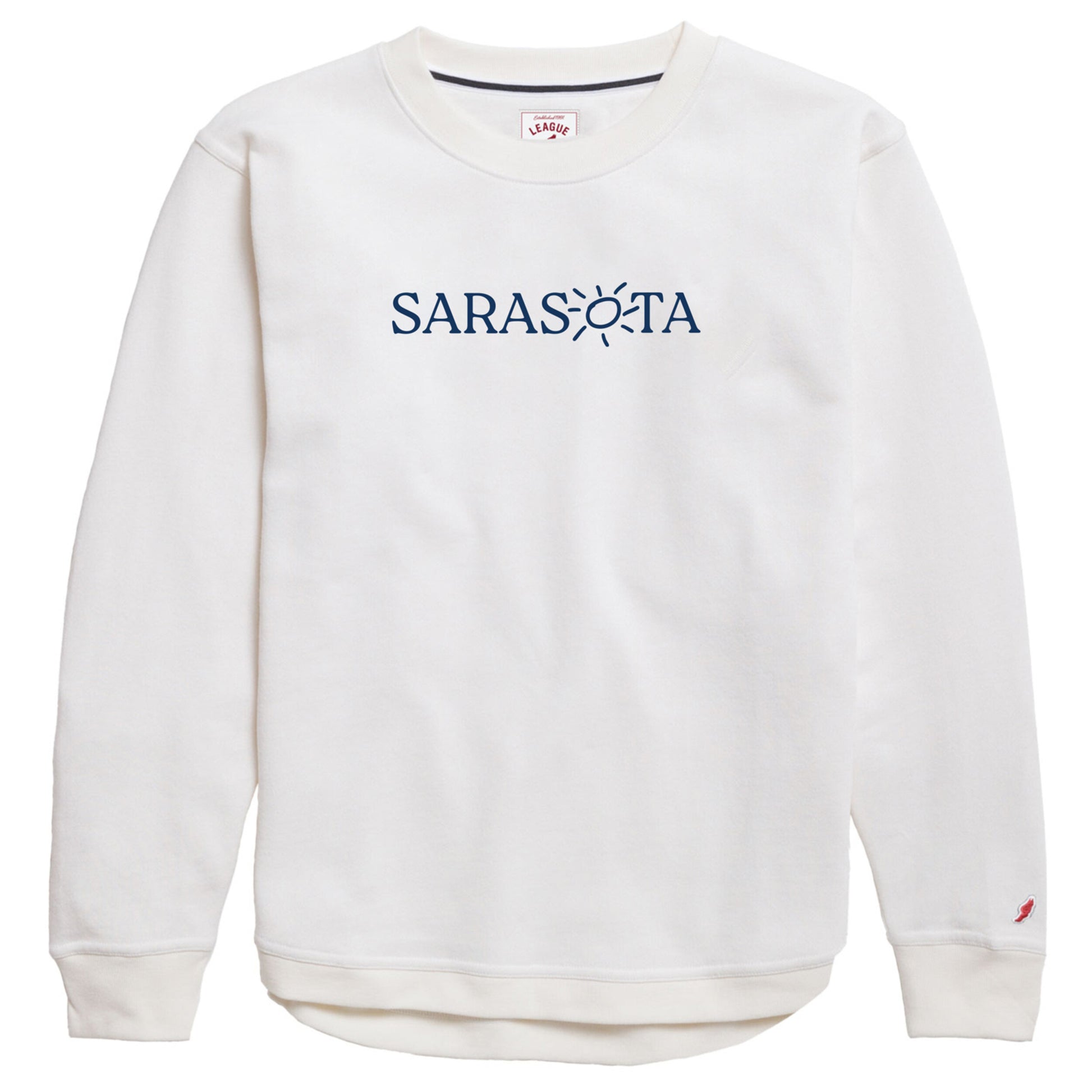 Sarasota Style Crewneck Sweatshirt in White - Sarasota Florida | Sarasota Store