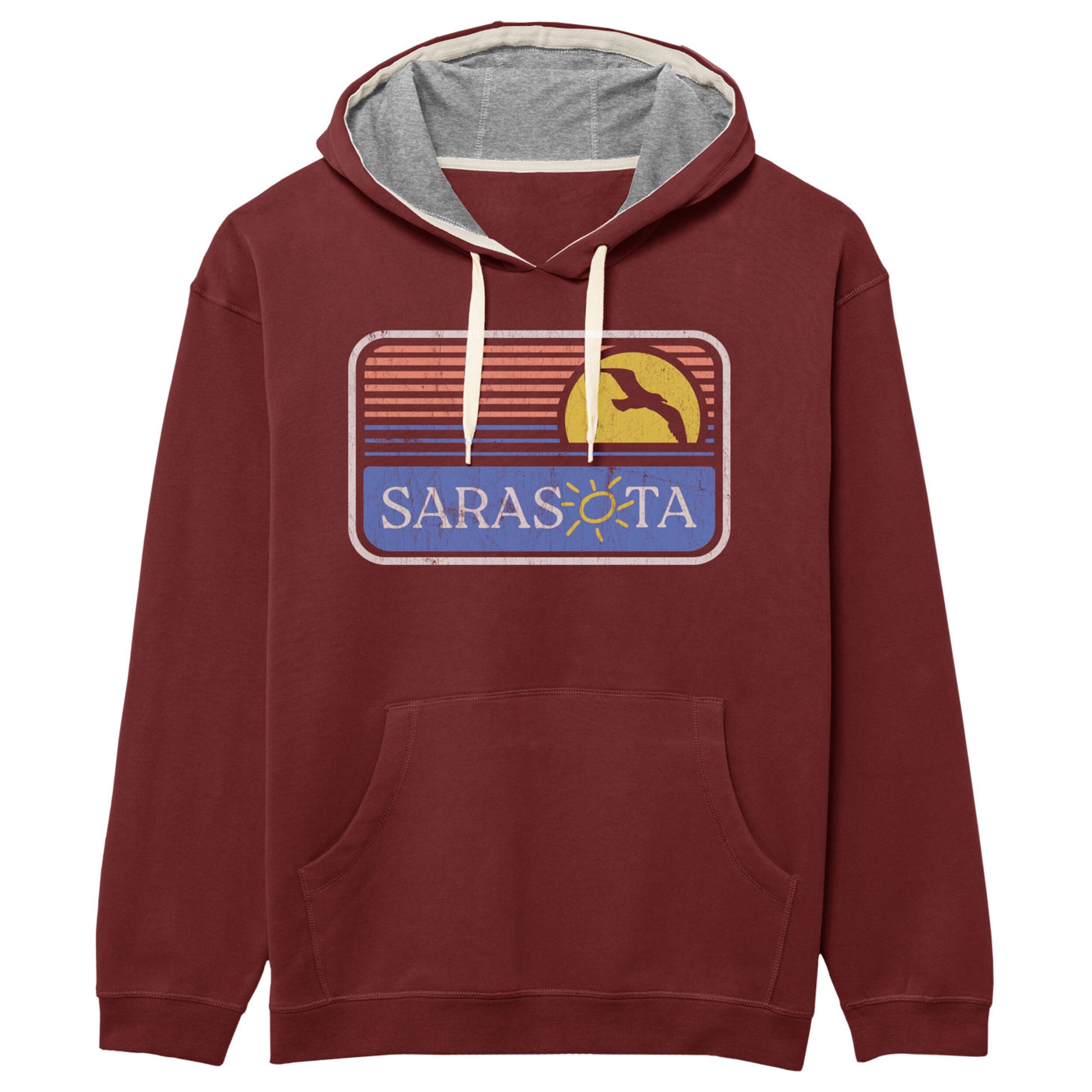 Sarasota Style Dlx Hoodie in Maroon - Sarasota Florida | Sarasota Store