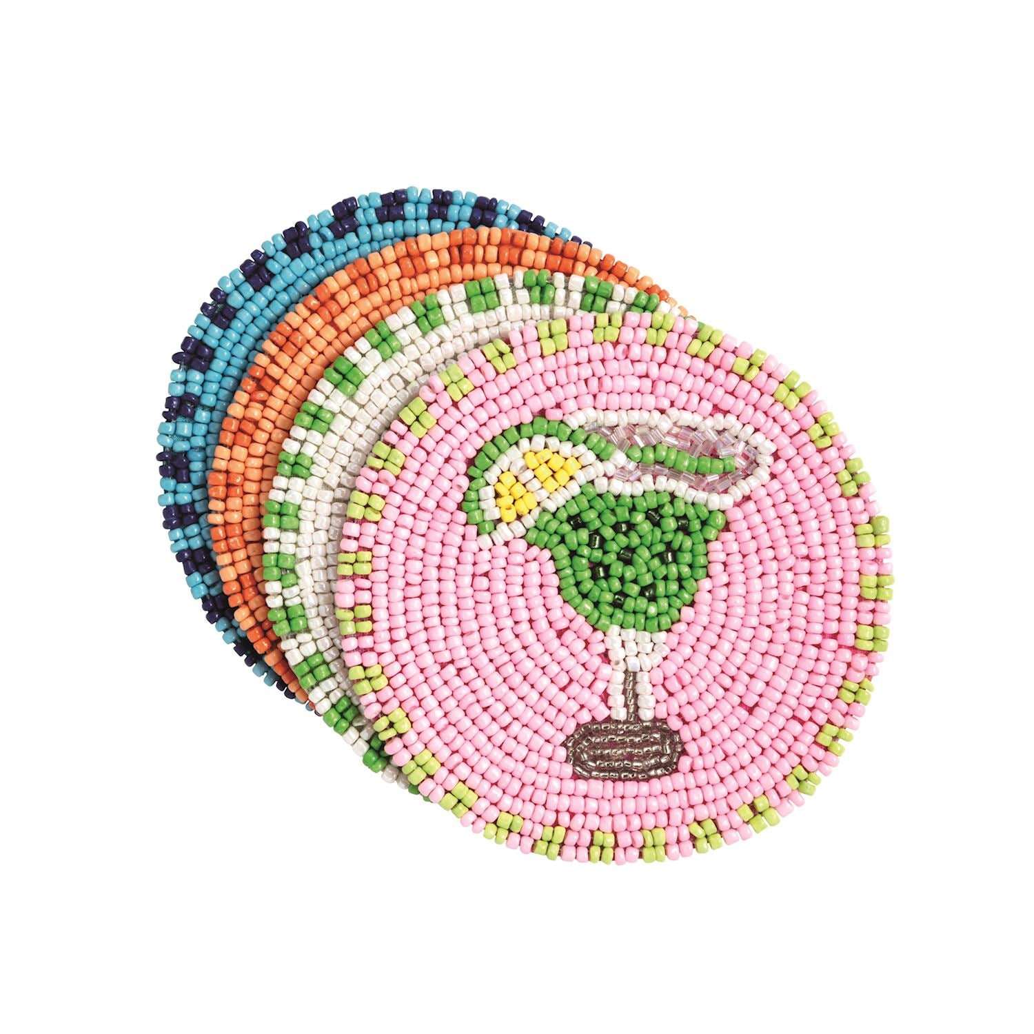 Sarasota Style Drinks Beaded Coaster Set - Sarasota Florida | Sarasota Store