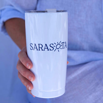 Sarasota Style Drinkware Cups in White - Sarasota Florida | Sarasota Store