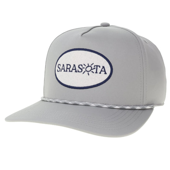 Sarasota Style Felt Snapback Cap in Gray - Sarasota Florida | Sarasota Store