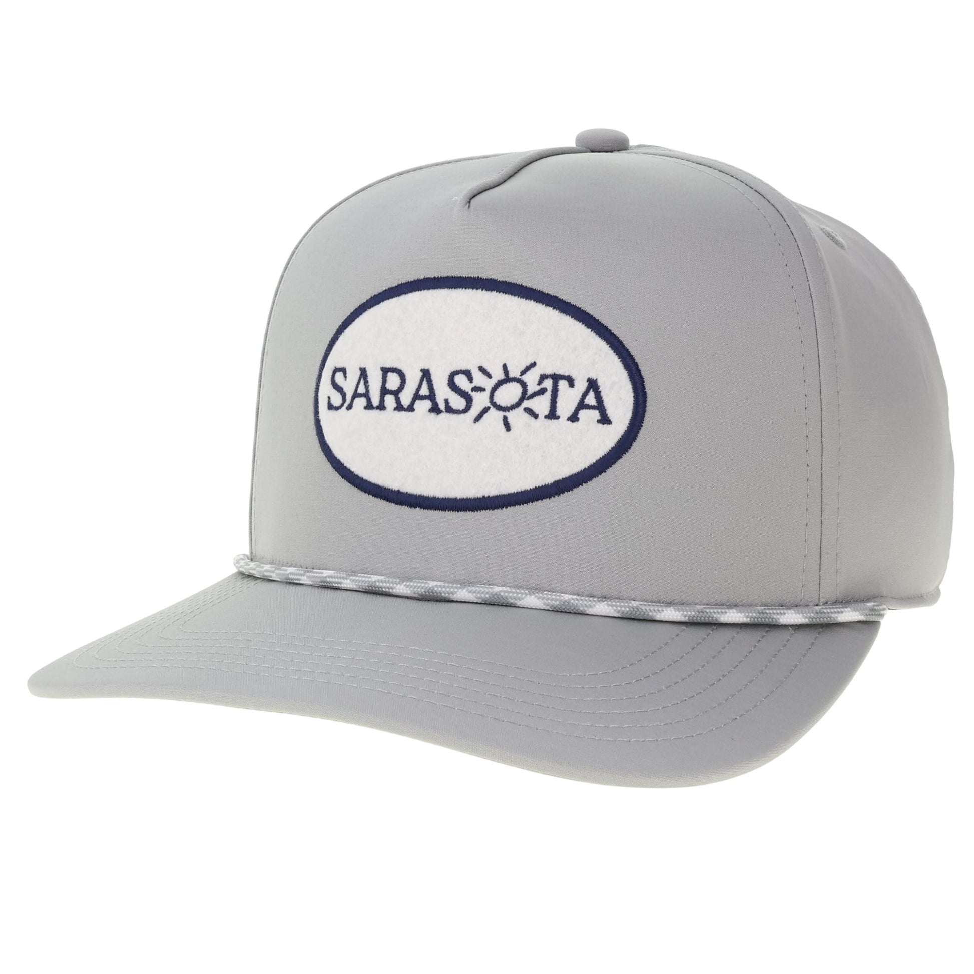 Sarasota Style Felt Snapback Cap in Gray - Sarasota Florida | Sarasota Store