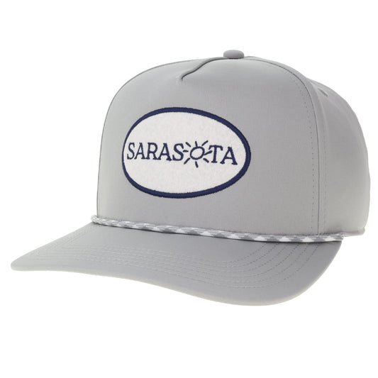 Sarasota Style Felt Snapback Cap in Gray - Sarasota Florida | Sarasota Store