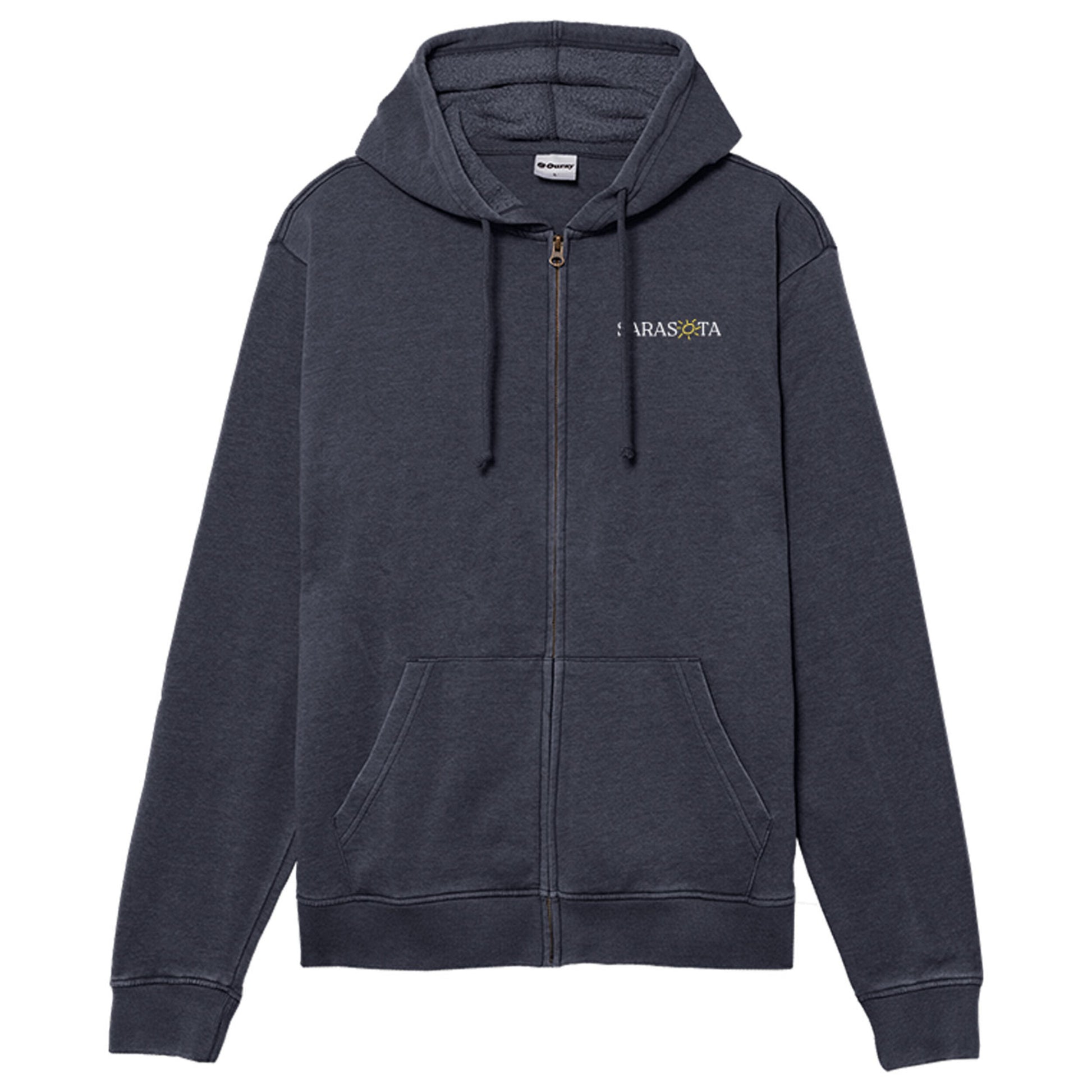 Sarasota Style Fleece Full Zip Jacket in Navy - Sarasota Florida | Sarasota Store