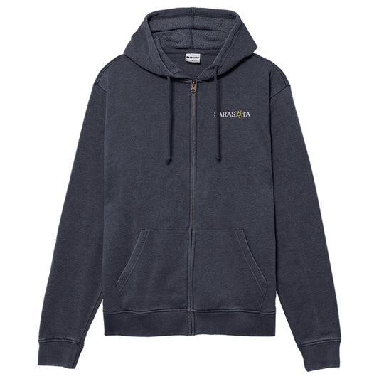 Sarasota Style Fleece Full Zip Jacket in Navy - Sarasota Florida | Sarasota Store