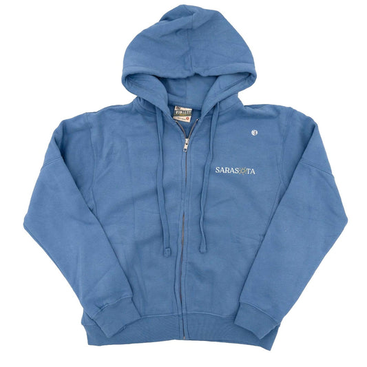 Sarasota Style Full Zip Jacket in Blue - Sarasota Florida | Sarasota Store