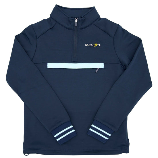 Sarasota Style Grant Quarter Zip Pullover in Navy - Sarasota Florida | Sarasota Store