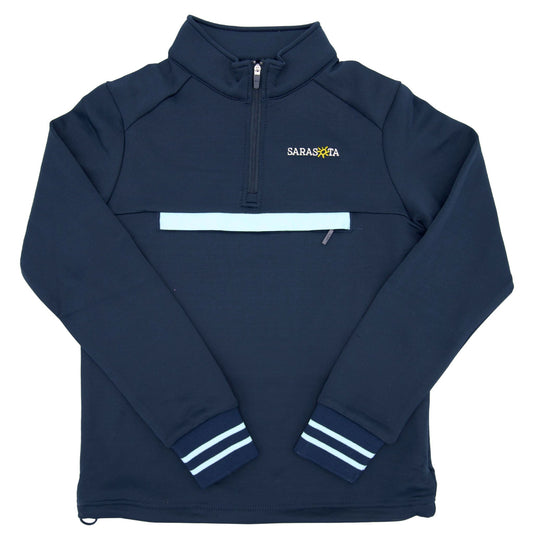 Sarasota Style Grant Quarter Zip Pullover in Navy - Sarasota Florida | Sarasota Store