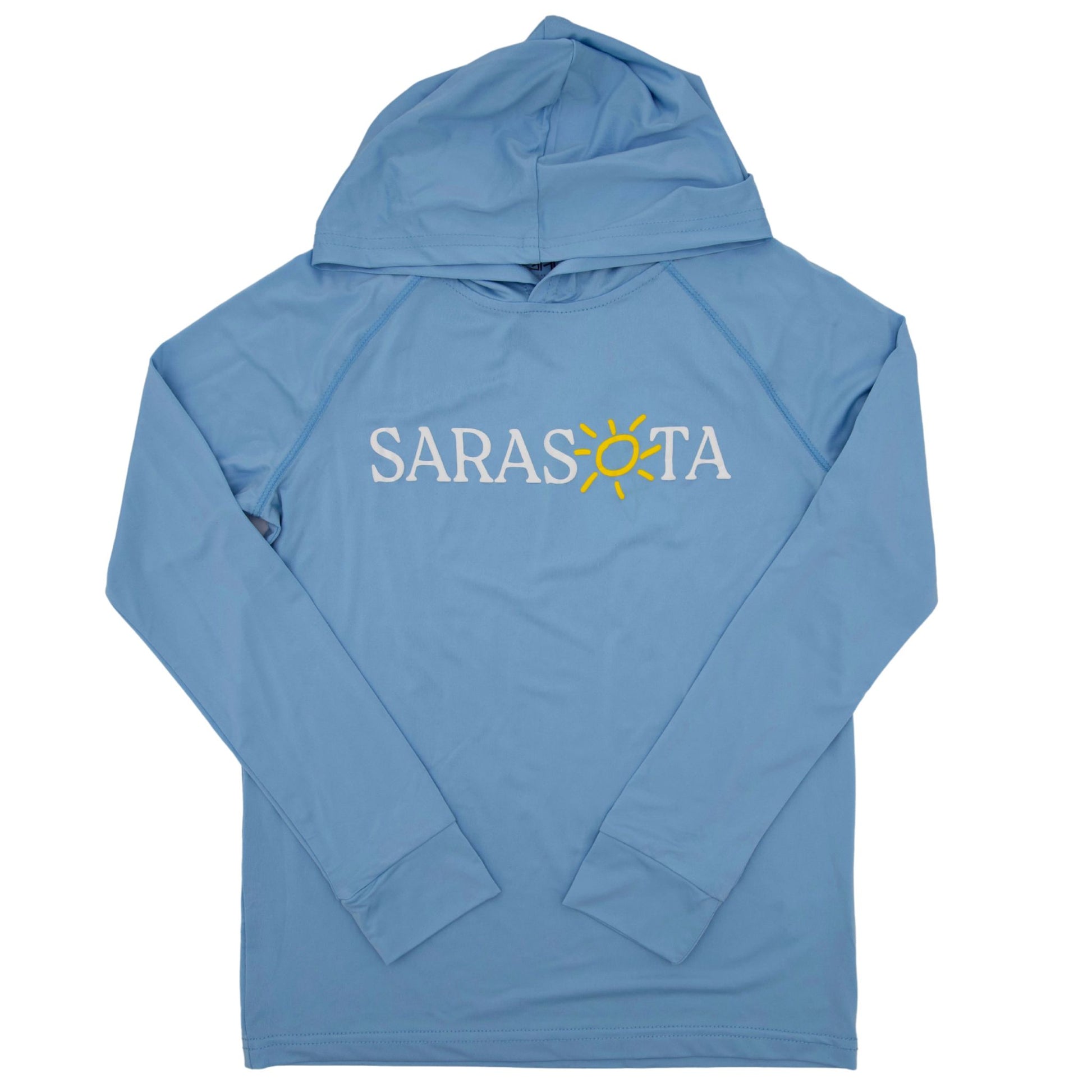 Sarasota Style Hooded Sunshirt Hoodie in Blue - Sarasota Florida | Sarasota Store