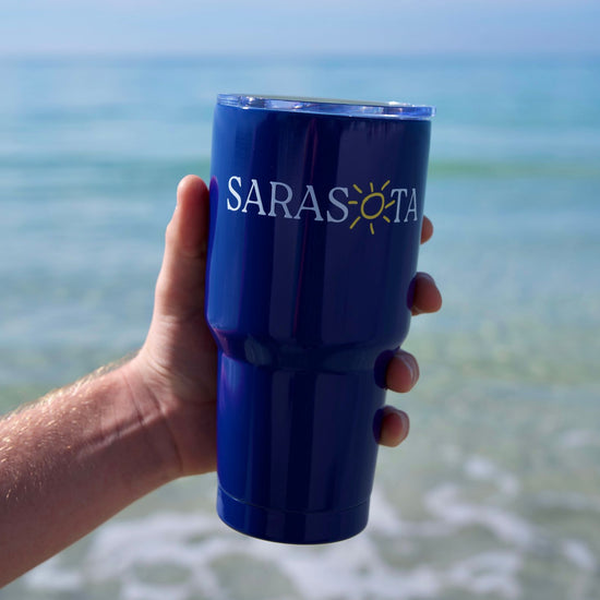 Sarasota Style Insulated Cups in Navy - Sarasota Florida | Sarasota Store