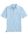 Sarasota Style x Johnnie-O Heathered Original Blue Polo Shirt in Cloud - Sarasota Florida | Sarasota Store