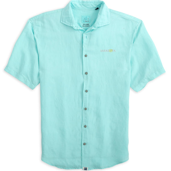 Sarasota Style x Johnnie-O Laguna Button Down Shirt in Blue - Sarasota Florida | Sarasota Store